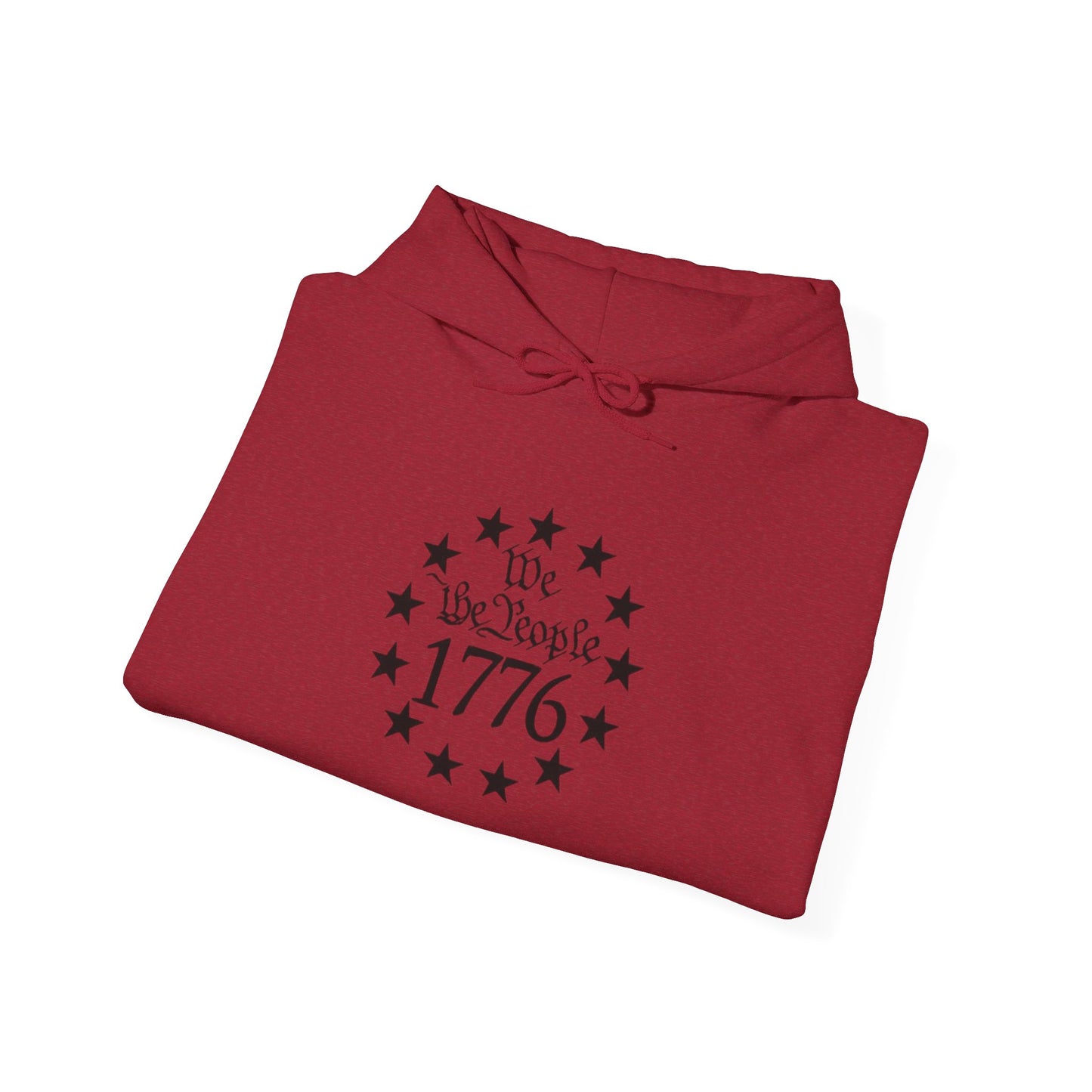 1776 We The People Unisex Hoodie - Comfortable Heavy Blend Sweatshirt for Patriotic Style