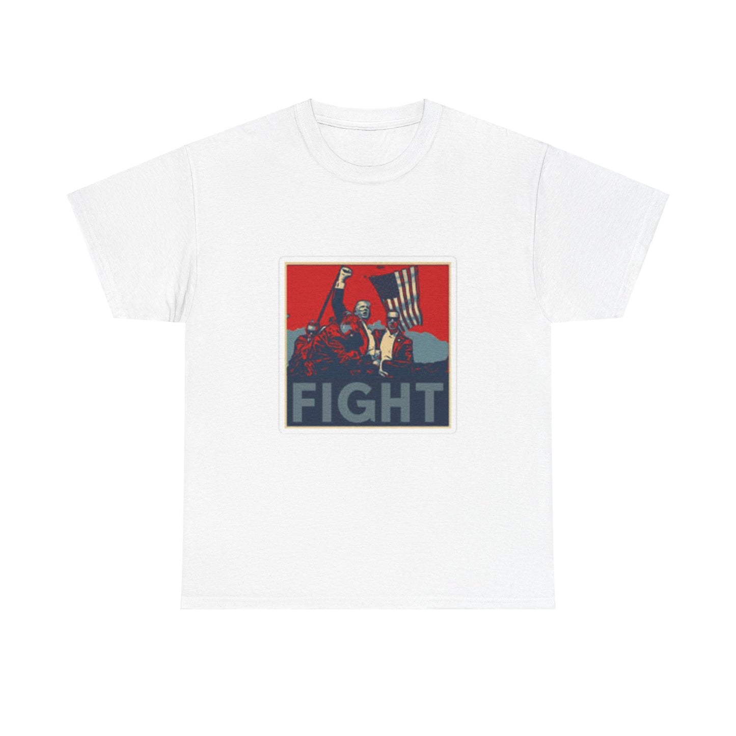 FIGHT Unisex Heavy Cotton Tee - Inspirational Graphic T-Shirt for Activists