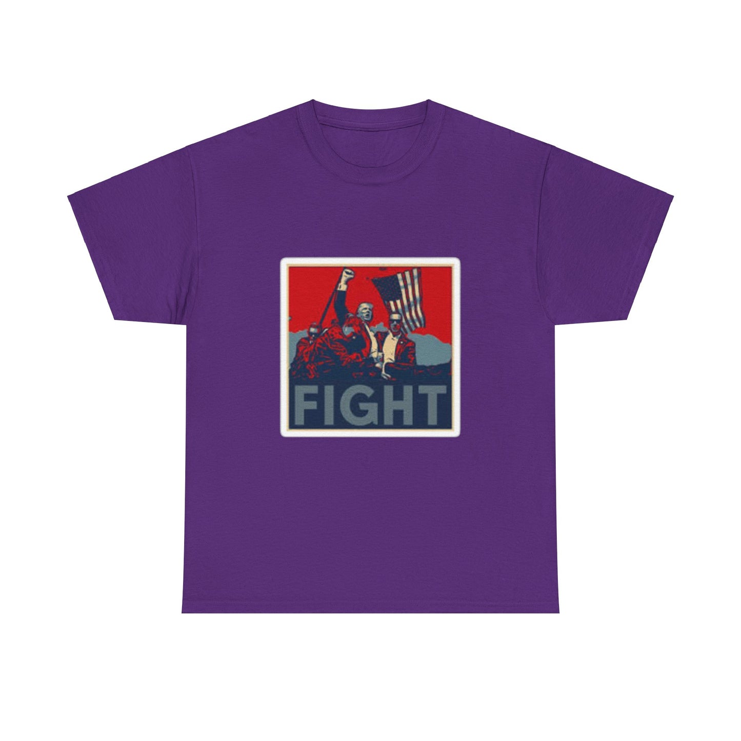 FIGHT Unisex Heavy Cotton Tee - Inspirational Graphic T-Shirt for Activists