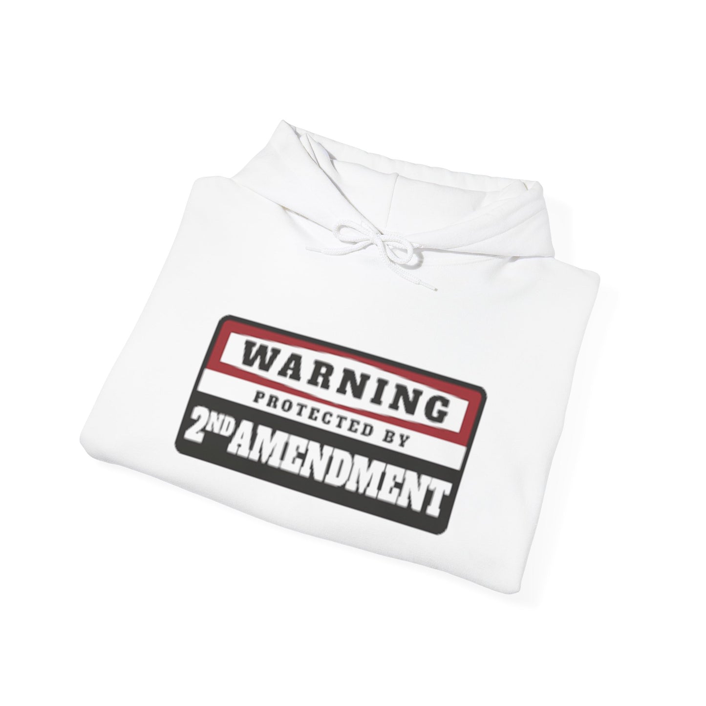 2nd Amendment Warning Unisex Hooded Sweatshirt - Heavy Blend, Perfect for Freedom Advocates