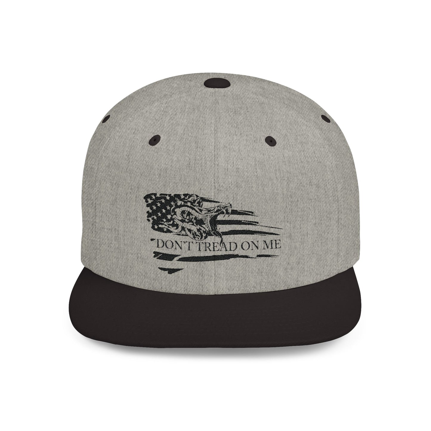 Don't Tread on Me Flag/Snake Flat Bill Snapback