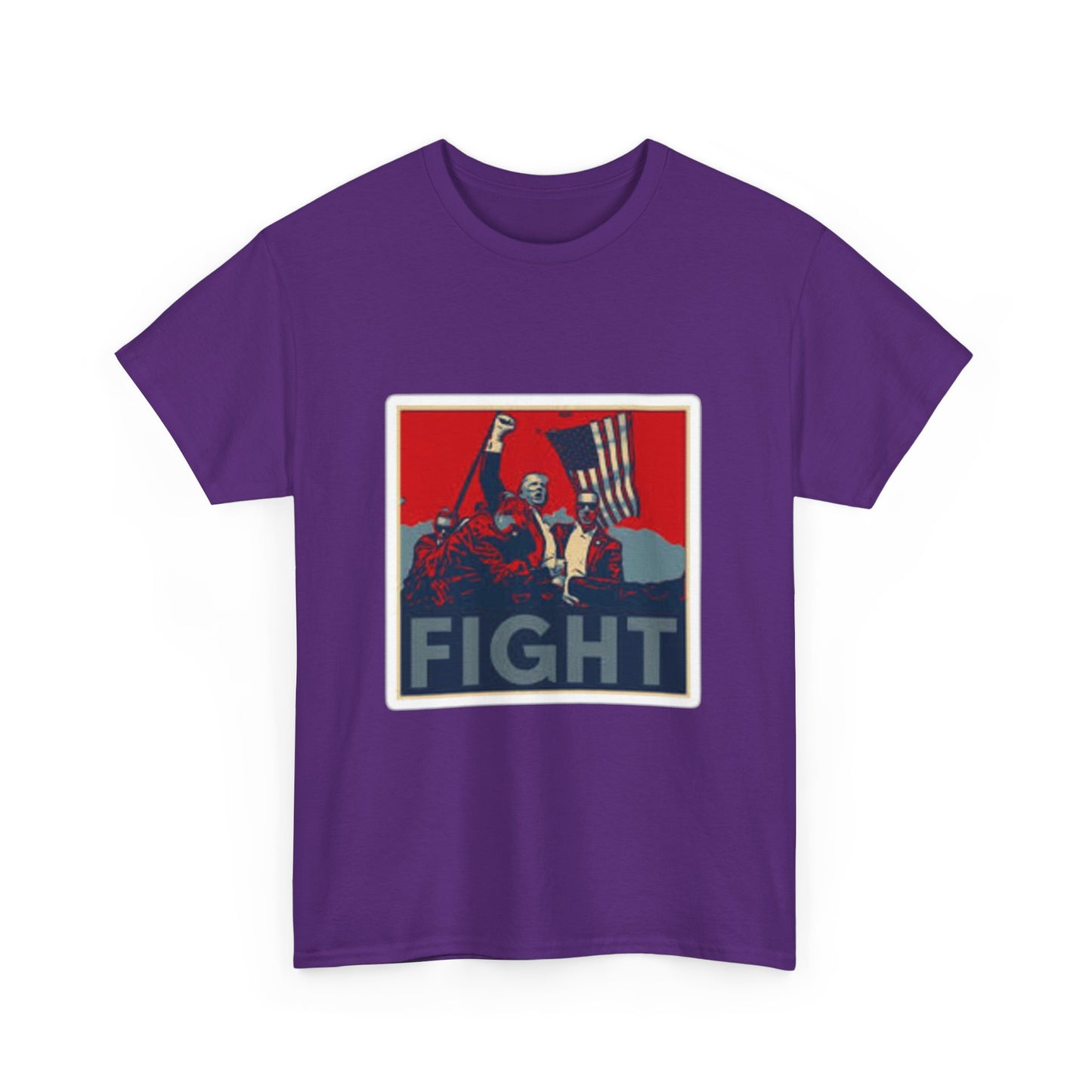 FIGHT Unisex Heavy Cotton Tee - Inspirational Graphic T-Shirt for Activists