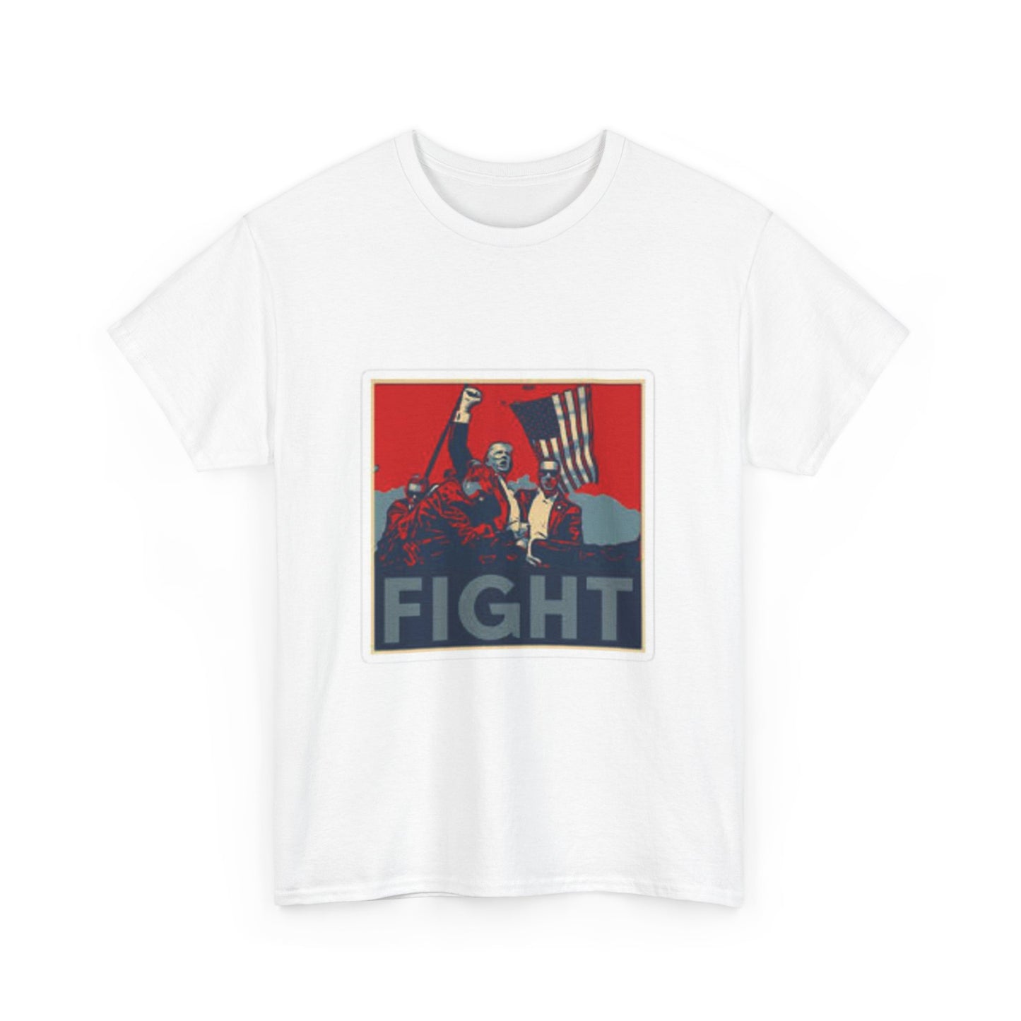 FIGHT Unisex Heavy Cotton Tee - Inspirational Graphic T-Shirt for Activists