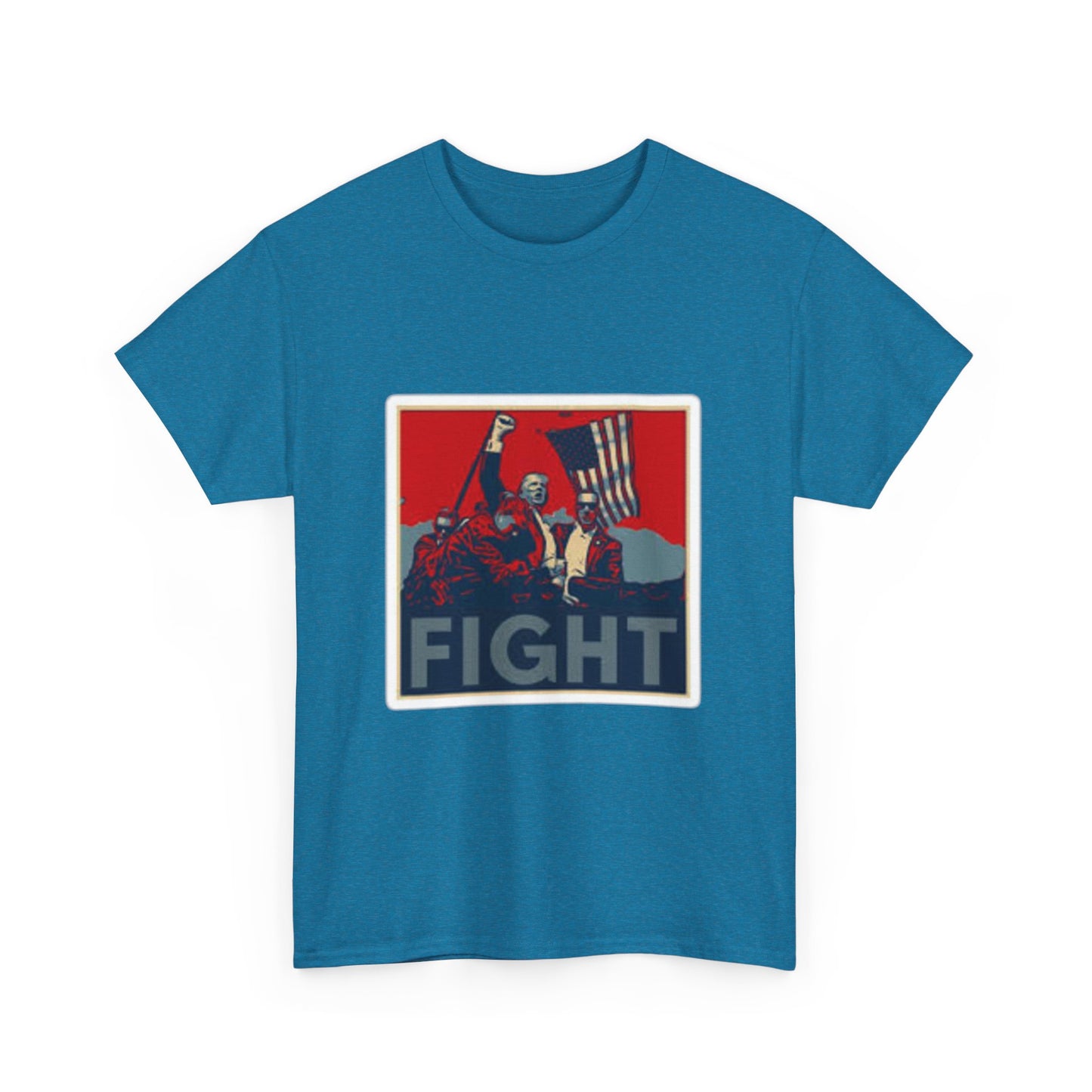 FIGHT Unisex Heavy Cotton Tee - Inspirational Graphic T-Shirt for Activists