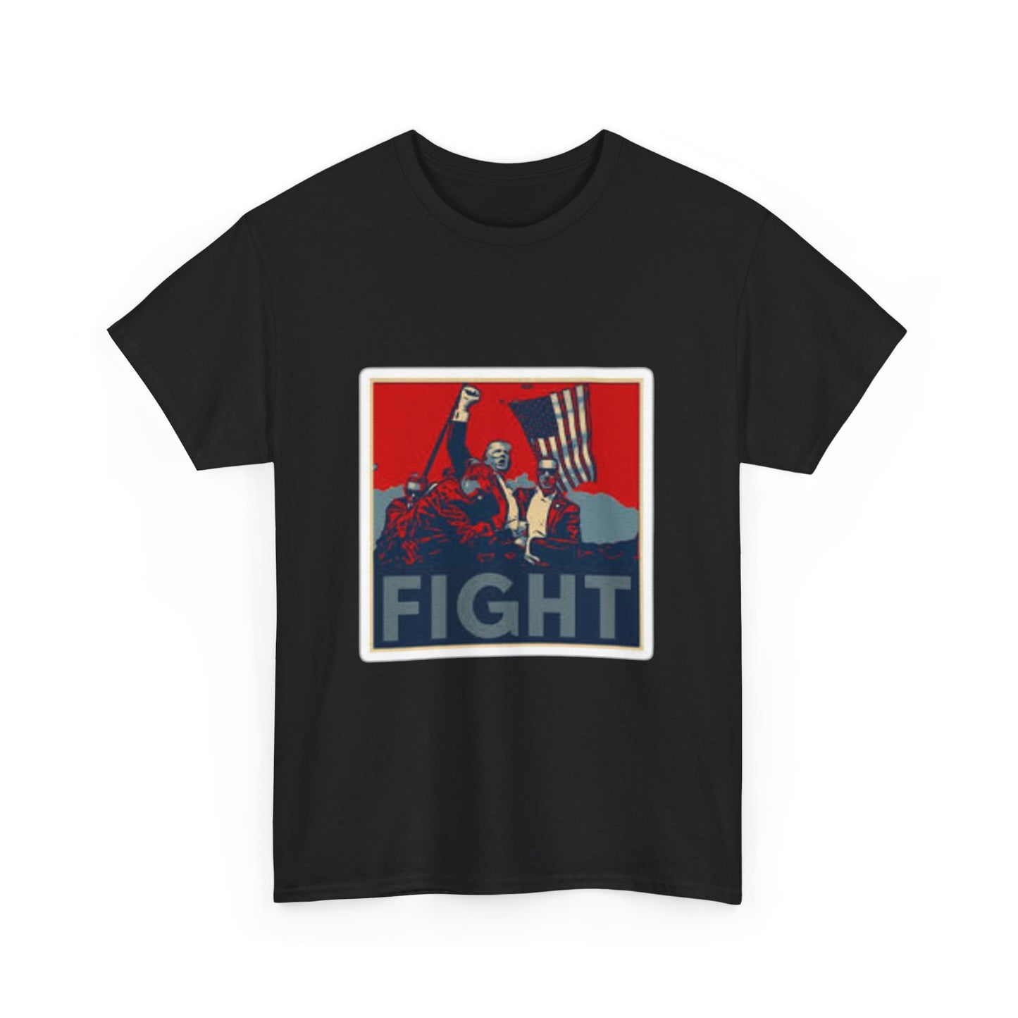 FIGHT Unisex Heavy Cotton Tee - Inspirational Graphic T-Shirt for Activists