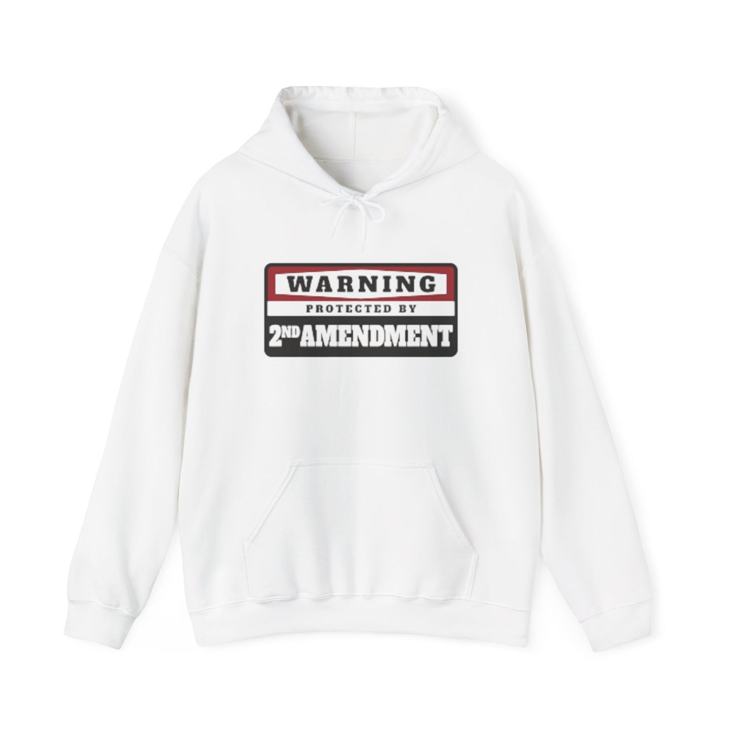 2nd Amendment Warning Unisex Hooded Sweatshirt - Heavy Blend, Perfect for Freedom Advocates