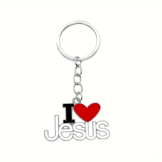 I <3 Jesus Keychain