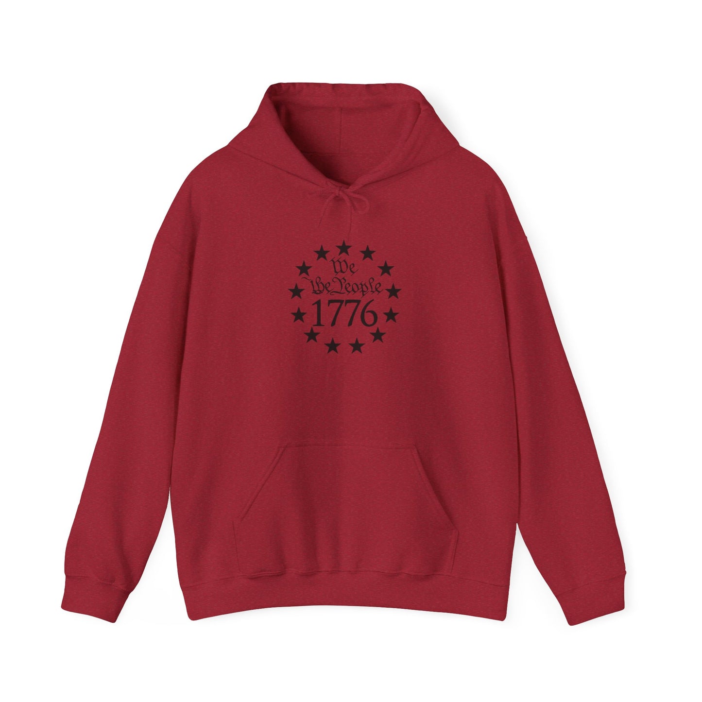 1776 We The People Unisex Hoodie - Comfortable Heavy Blend Sweatshirt for Patriotic Style