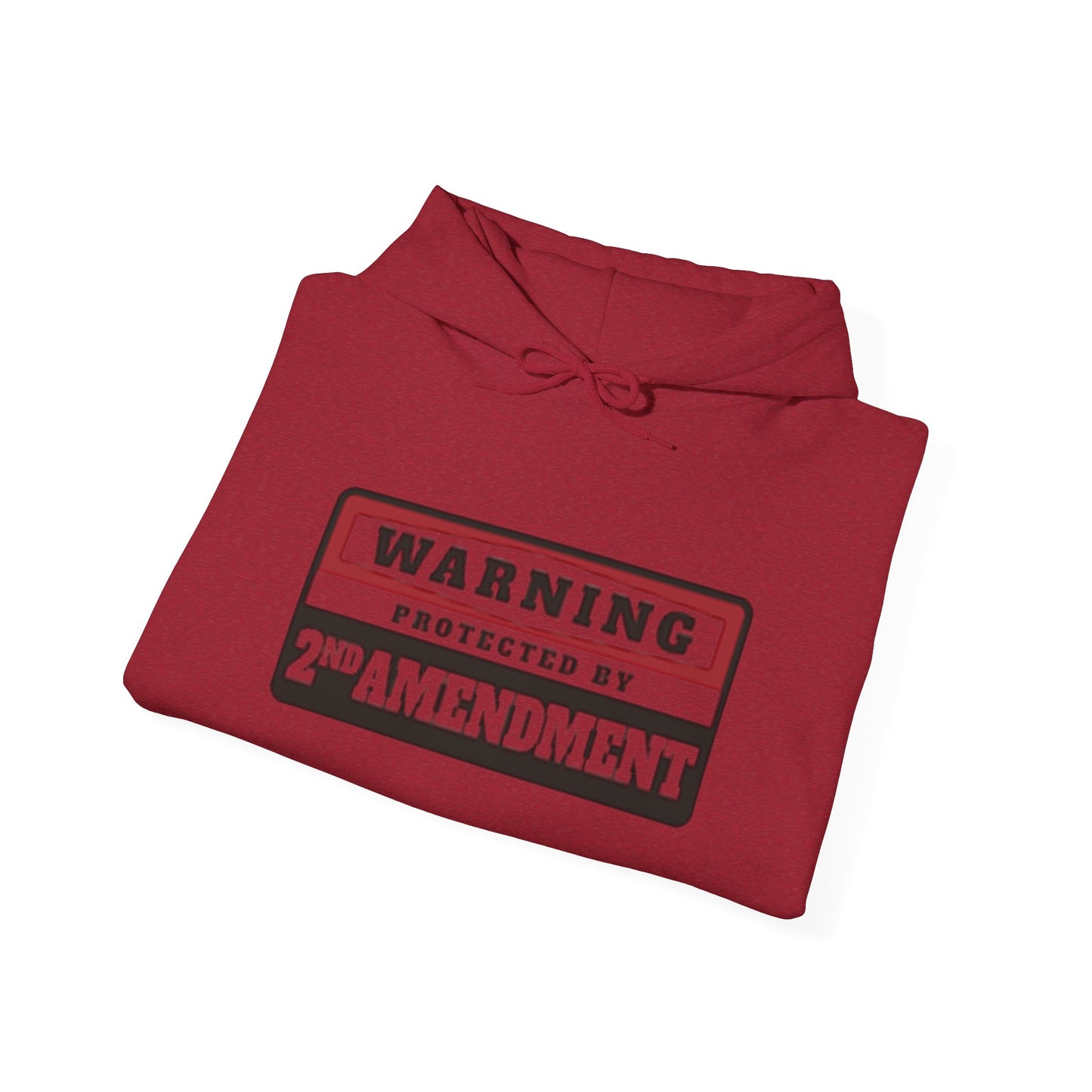 2nd Amendment Warning Unisex Hooded Sweatshirt - Heavy Blend, Perfect for Freedom Advocates