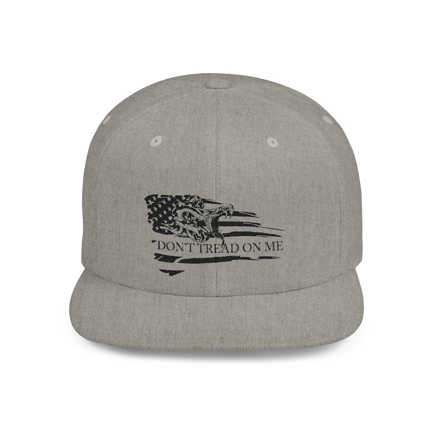 Don't Tread on Me Flag/Snake Flat Bill Snapback