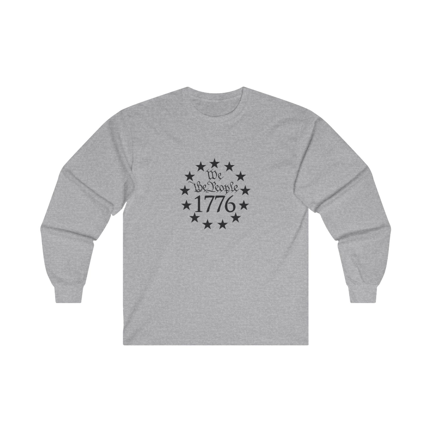 1776, We The People Circle Ultra Cotton Long Sleeve Tee